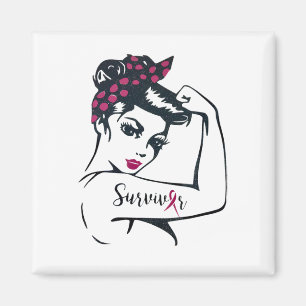 Kann es heilen Rosie Riveter Brustkrebsüberlebende Magnet