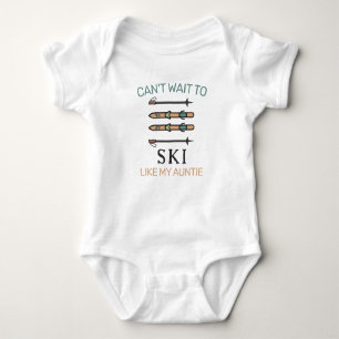 Kann es kaum erwarten, so zu skifahren wie meine T Baby Strampler