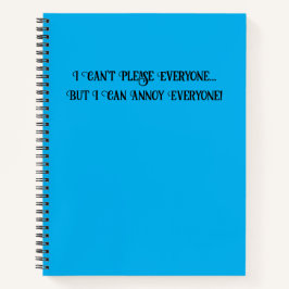 Kann es nicht allen gefallen notizblock