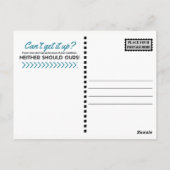 Kann es nicht aufstehen? postkarte (Rückseite)