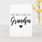 Kann es nicht warten, dich Großvater zu treffen Karte (Gelbe Blume)