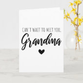 Kann es nicht warten, dich Oma zu treffen? Karte (Gelbe Blume)