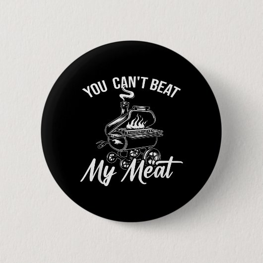 Kann Fleisch-BBQ-Raucher-Barbecue-Grill-Pitmaster Button (Vorderseite)