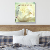 Kann Frieden mit Ihnen Pepper Inspiration Leinwanddruck (Insitu (Schlafzimmer))