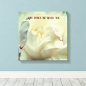 Kann Frieden mit Ihnen Pepper Inspiration Leinwanddruck (Insitu (Holzboden))