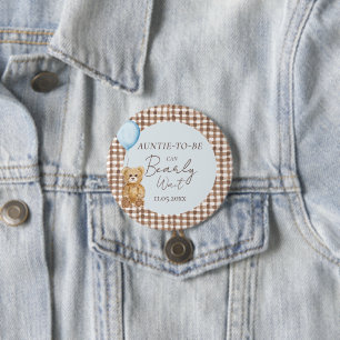 Kann frühzeitig abwarten Baby Duschtüte Button