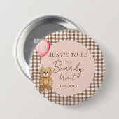 Kann frühzeitig abwarten Baby Duschtüte Button (Vorne & Hinten)