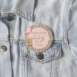 Kann frühzeitig abwarten Baby Duschtüte Button