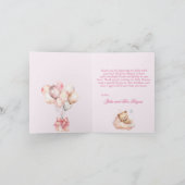 Kann frühzeitig abwarten Kinderdusche geklappt dan Dankeskarte (Innenseite)