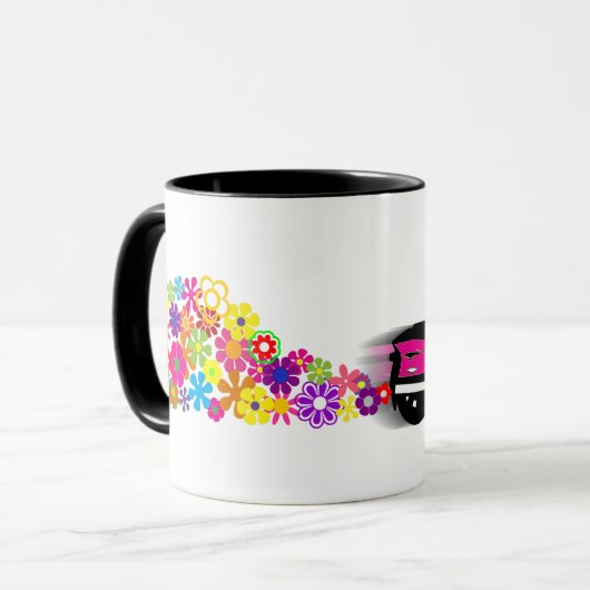 Kann Gänseblümchen-Tasse morgens Spyder Tasse (Vorderseite Links)