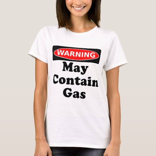 Kann Gas enthalten T-Shirt (Vorderseite)