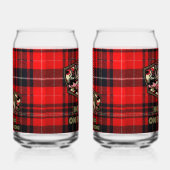 Kann Glas mit einem lustigen Fisch (Rechts)