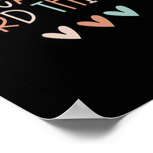 Kann harte Dinge lehren zurück zur Schule Poster (Ecke)