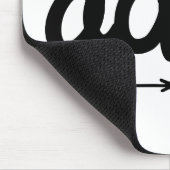 Kann heute kein erwachsenes schwarz-weißes Zitat-S Mousepad (Ecke)