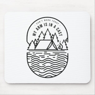 Kann heute nicht arbeiten, mein Arm ist in einer K Mousepad