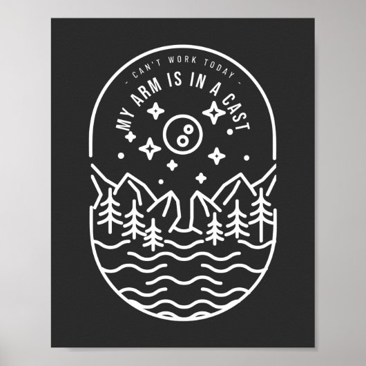 Kann heute nicht arbeiten, mein Arm ist in einer K Poster (Vorne)