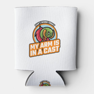 Kann heute nicht arbeiten, mein Arm ist in Gips Dosenkühler