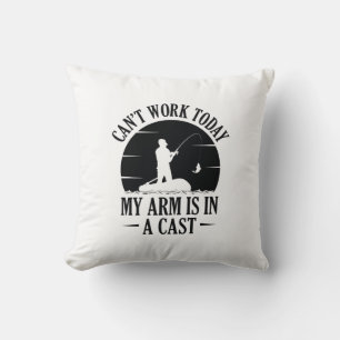 Kann heute nicht arbeiten, mein Arm ist in Gips Kissen