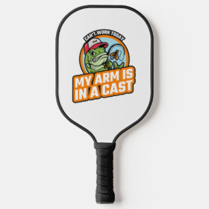 Kann heute nicht arbeiten, mein Arm ist in Gips. Pickleball Schläger