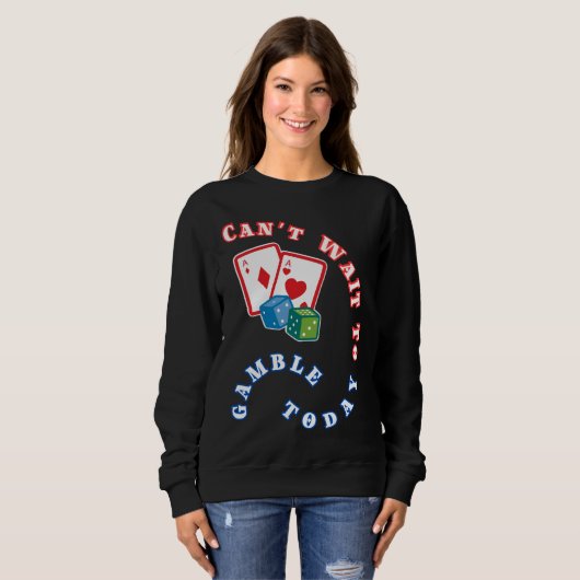 Kann heute nicht auf das Spiel warten Sweatshirt (Vorne ganz)