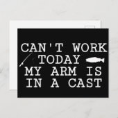 Kann heute nicht funktionieren, mein Arm ist komis Postkarte (Vorne/Hinten)