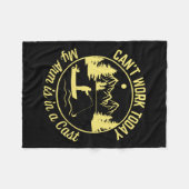 Kann heute nicht mehr arbeiten, mein Arm ist in ei Fleecedecke (Vorderseite (Horizontal))