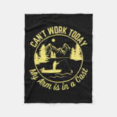 Kann heute nicht mehr arbeiten, mein Arm ist in ei Fleecedecke (Vorderseite)