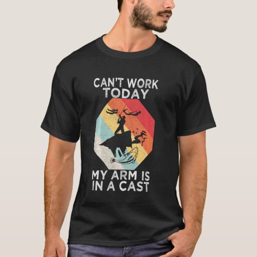 Kann heute nicht mehr arbeiten, mein Arm ist in ei T-Shirt (Vorderseite)
