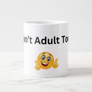 Kann heute Tasse nicht erwachsen - lustiger Kaffee