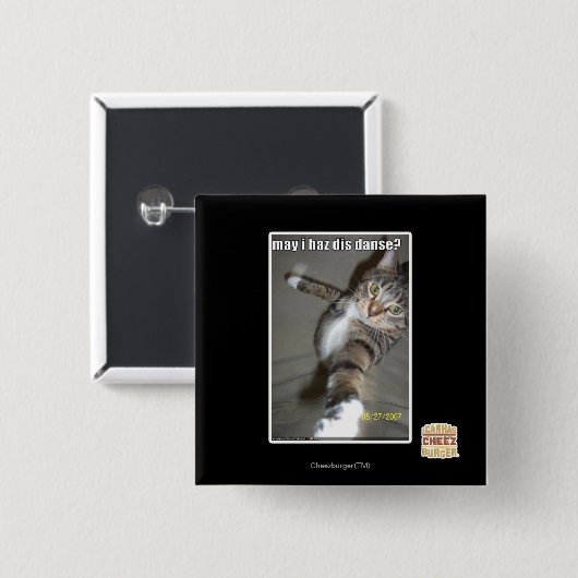 kann I haz DIS tanzen? Button (Vorne & Hinten)