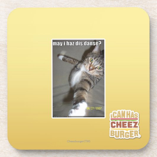 kann I haz DIS tanzen? Untersetzer (Vorderseite)