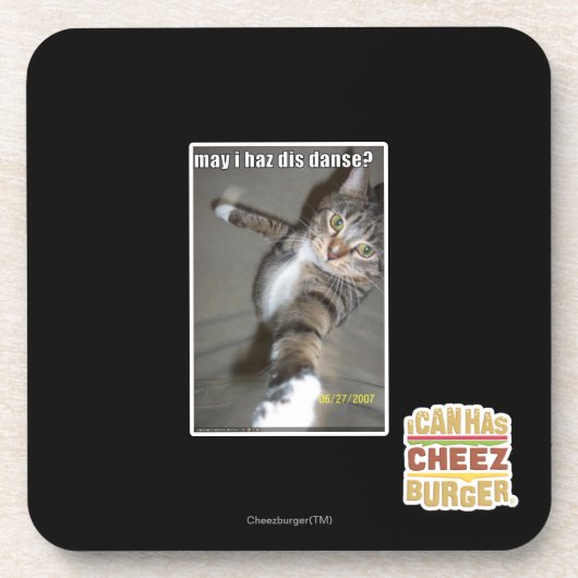 kann I haz DIS tanzen? Untersetzer (Vorderseite)