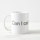 Kann ich anrufe Sie Joe-Tasse Kaffeetasse (Links)