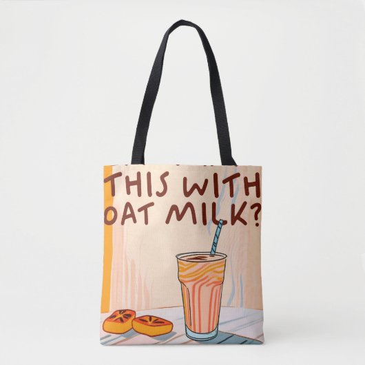 Kann ich das mit Hafermilch haben? Tasche (Vorderseite)