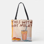 Kann ich das mit Hafermilch haben? Tasche (Rückseite)