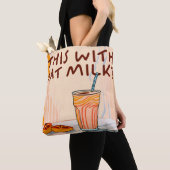 Kann ich das mit Hafermilch haben? Tasche (Von Nahem)