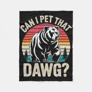 Kann ich Dat Dawg Wanderer Tierliebhaber Lustig Ca Fleecedecke