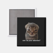 Kann ich deine Valentine Funny Cat Meme Brainrot G Magnet (Vorderseite/Rückseite)