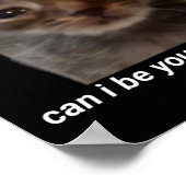 Kann ich deine Valentine Funny Cat Meme Brainrot G Poster (Ecke)