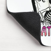 Kann ich den Hund Funny Hund über Skelett Schlotte Mousepad (Ecke)