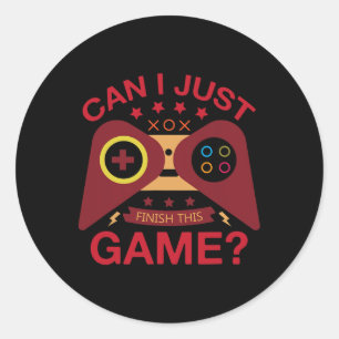 Kann ich den Videocontroller von Game Lover einfac Runder Aufkleber