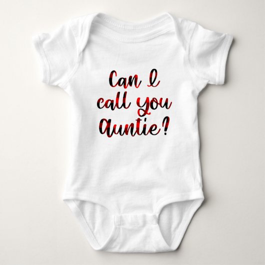 Kann ich dich Tante nennen? Baby Strampler (Vorderseite)