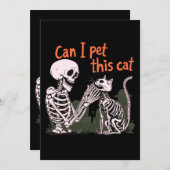 Kann ich diese Katze essen? Design für Funny Cat L Einladung (Vorne/Hinten)