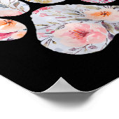 Kann ich diesen Hund Aquarellblütenpflaster drucke (Ecke)