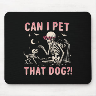 Kann ich diesen Hund, der ein lustiges Skelett auf Mousepad