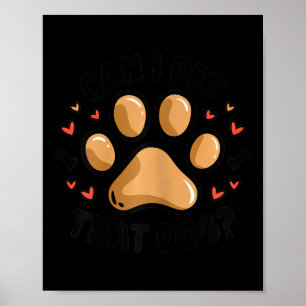 Kann ich diesen Hund fett kleben Hund mit Herz dru Poster