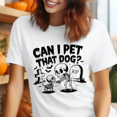 Kann ich diesen Hund Funny Skeleton Gothic Hallowe Tri-Blend Shirt