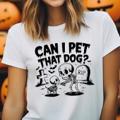 Kann ich diesen Hund Funny Skeleton Gothic Hallowe Tri-Blend Shirt