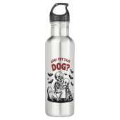 Kann ich diesen Hund Halloween essen? Edelstahlflasche (Vorderseite)
