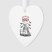 Kann ich diesen Hund Halloween essen? Ornament (Vorderseite)